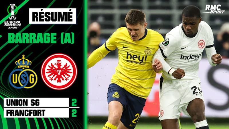 Résumé : Union Saint-Gilloise 2-2 Francfort – Conference League (barrage aller)