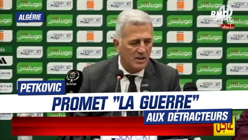 Algérie : Venu “pour gagner”, Petkovic promet “la guerre” aux détracteurs
