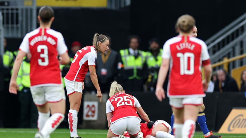 League Cup féminine: grosse inquiétude pour la joueuse d’Arsenal Frida Maanum, victime d’un malaise en plein match