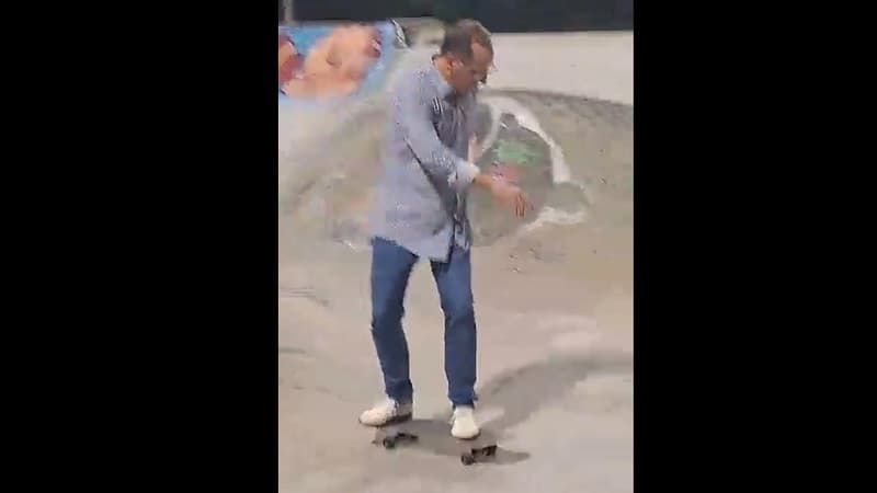 Quand John Textor, le patron de l’OL, fait le show… sur un skate