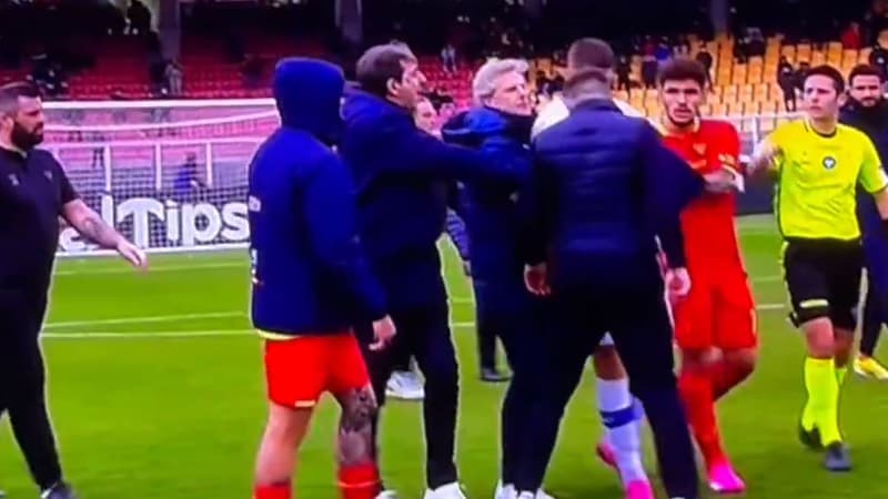 Série A: l’entraîneur de Lecce donne un coup de tête à un joueur de Vérone