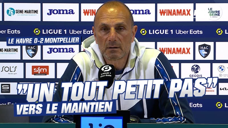 Le Havre 0-2 Montpellier : “Un tout petit pas vers le maintien”, tempère Der Zakarian