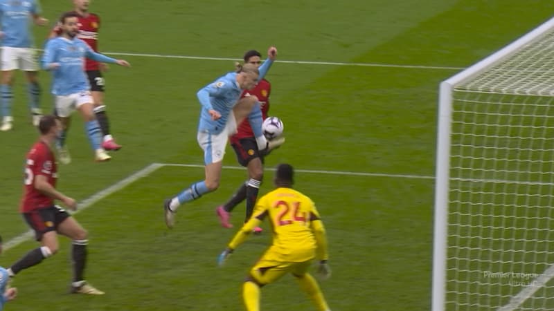 Manchester City-Manchester United: le raté monumental d’Haaland seul face au but vide, qui fait halluciner Guardiola