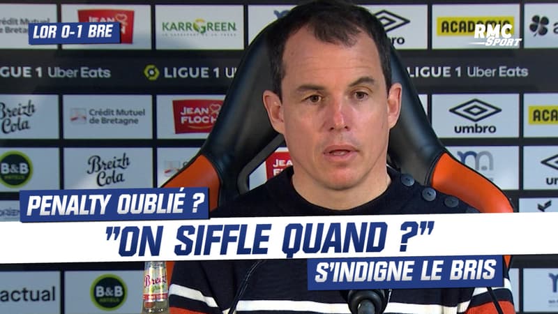Lorient 0-1 Brest: “Quand on siffle penalty ?” le sentiment d’injustice de Le Bris