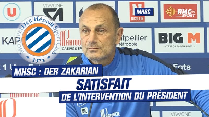 MHSC : Der Zakarian satisfait de l’intervention du président