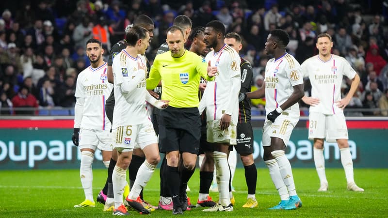 OL-Lens: Caqueret un peu surpris par le penalty concédé