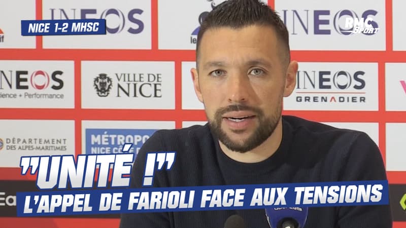 Nice 1-2 Montpellier : Face aux tensions, coach Farioli en appelle à l’unité