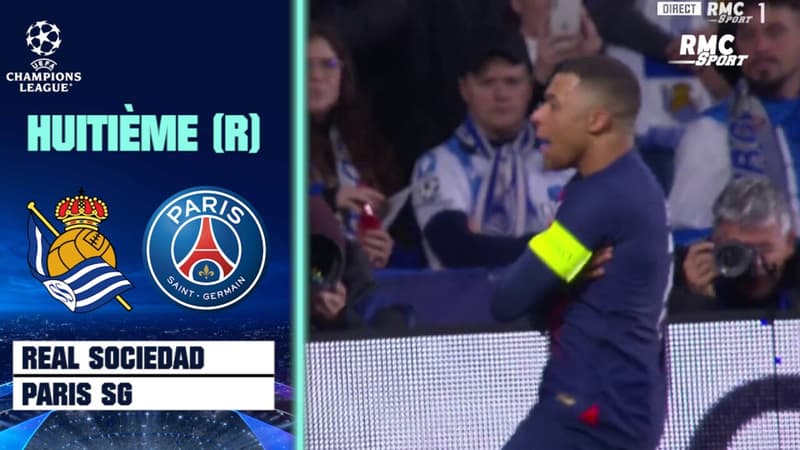Real Sociedad – Paris SG : Mbappé lance le PSG en arrachant le filet adverse (0-1)