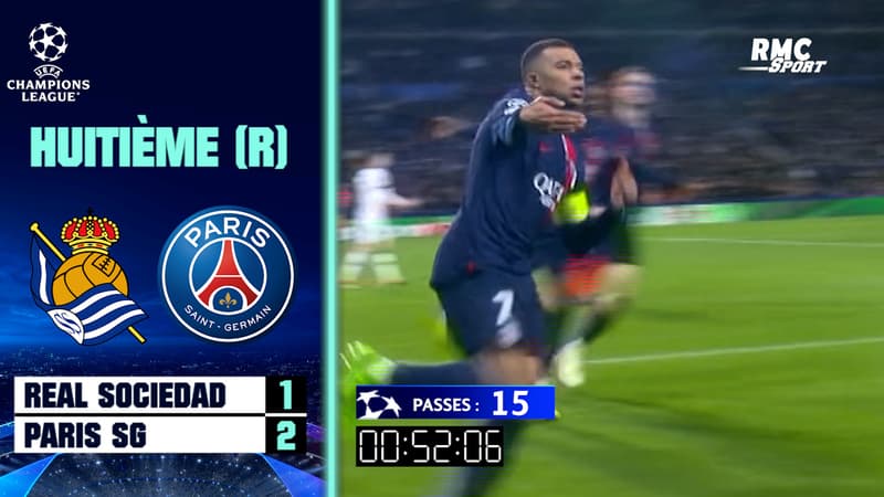 Real Sociedad – Paris SG : Possession et verticalité, la palette du 2e but de Mbappé
