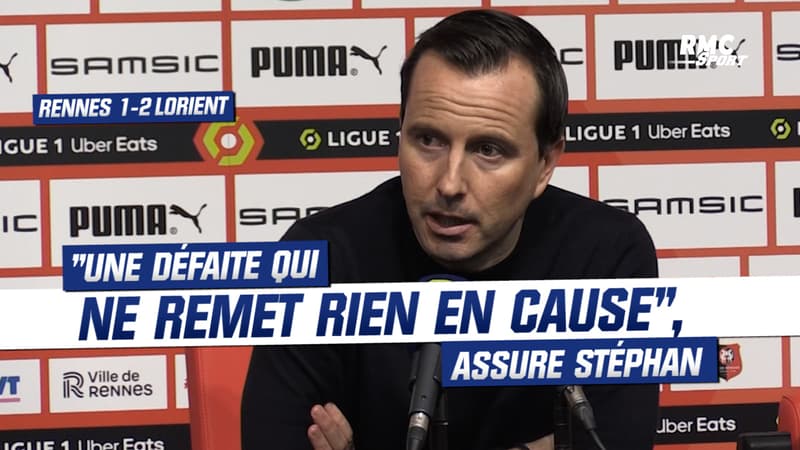 Rennes 1-2 Lorient : “Une défaite qui ne remet rien en cause”, assure Stéphan