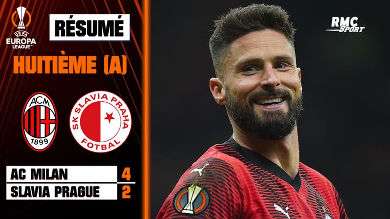 Résumé : Milan AC 4-2 Slavia Prague – Ligue Europa (8e de finale aller)