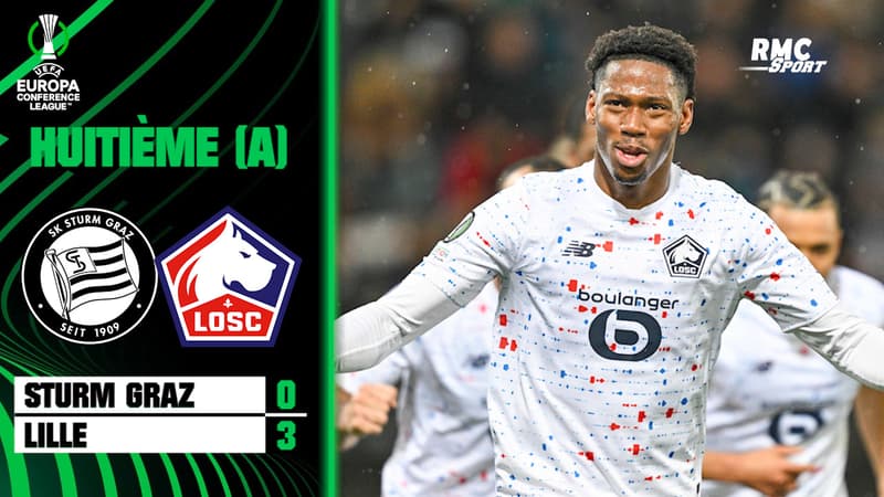 Résumé : Sturm Graz 0-3 Lille –  Conference League (8e de finale aller)