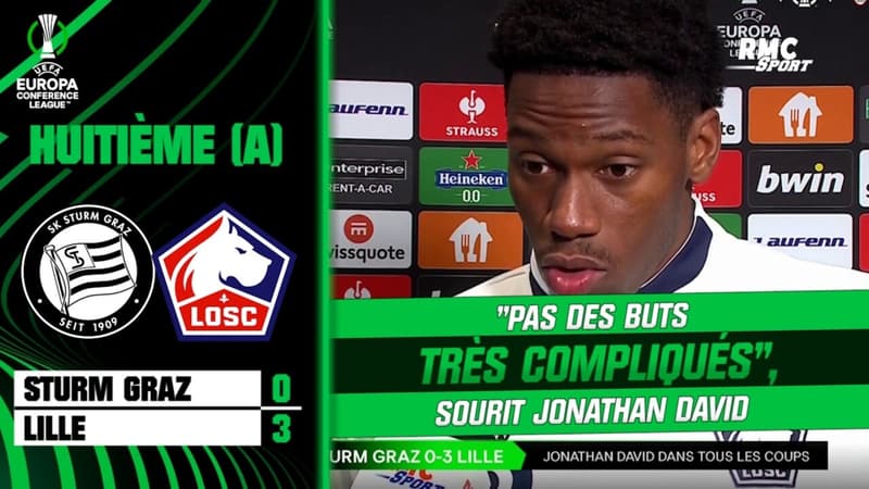 Sturm Graz 0-3 Lille : “Pas des buts très compliqués” sourit Jonathan David, auteur d’un doublé