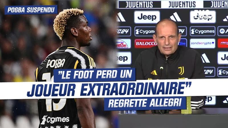 Suspension de Pogba, “le foot perd un joueur extraordinaire” regrette Allegri