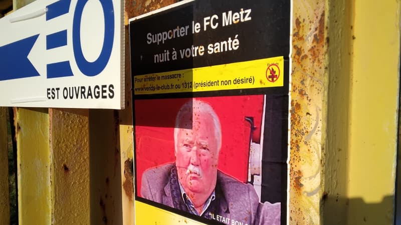 Metz: des affiches hostiles au président Bernard Serin collées dans la ville
