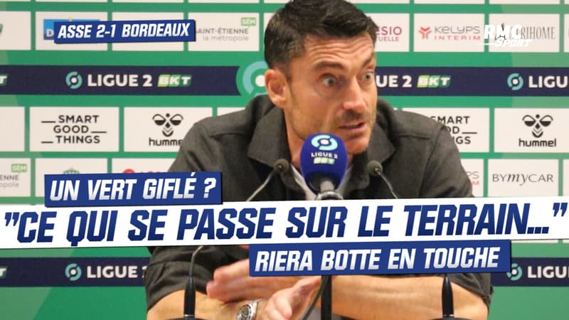 ASSE 2-1 Bordeaux: Accusé d’avoir giflé un stéphanois, la réponse lunaire de Riera