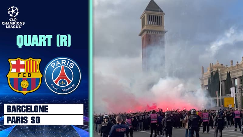 Barça – PSG : les supporters parisiens mettent le feu dans Barcelone