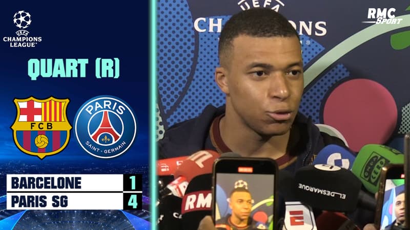 Barcelone 1-4 PSG : “Je suis fier d’être Parisien” savoure Mbappé
