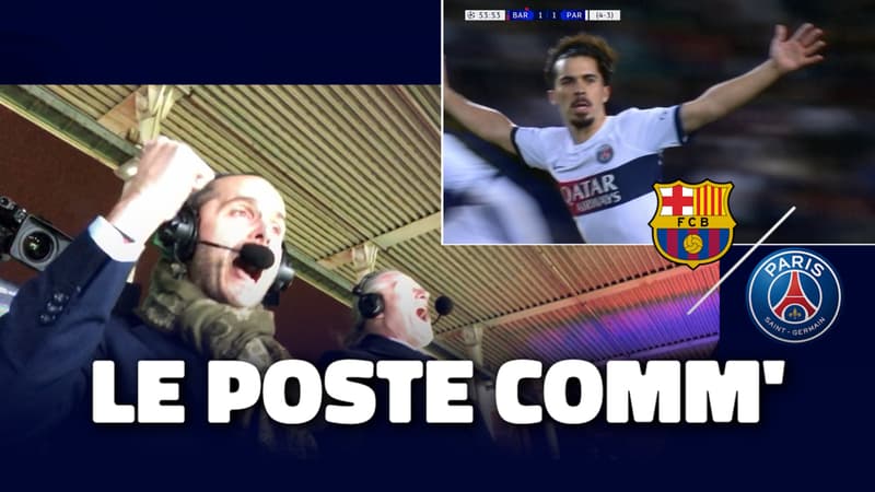 Barcelone 1-4 PSG : “Paris a changé le cours de l’histoire”, Le poste comm’ RMC Sport