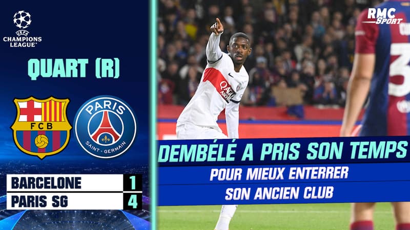 Barcelone 1-4 Paris SG : Très sifflé, Dembélé a pris son temps… pour mieux enterrer son ancien club