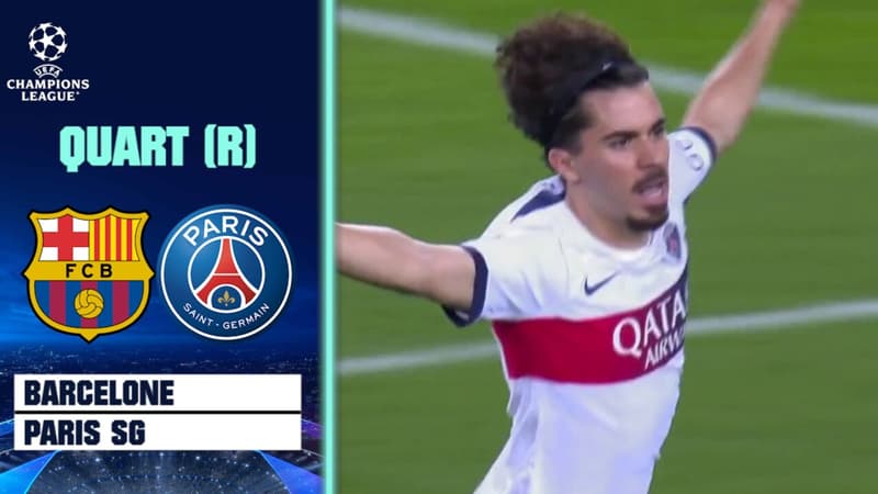 Barcelone – Paris SG : le PSG prend l’avantage grâce à Vitinha (1-2)