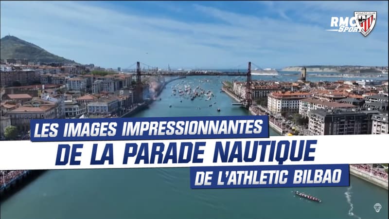 Football / Espagne : Les images impressionnantes de la parade nautique de l’Athletic Bilbao