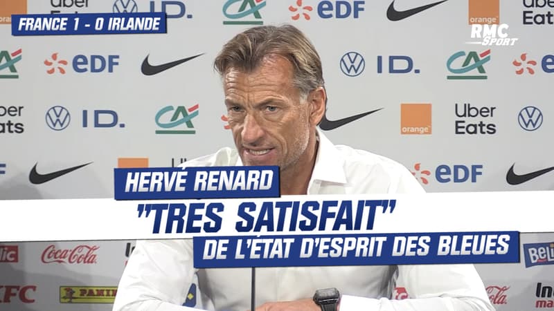 France 1-0 Irlande : Hervé Renard “très satisfait” de l’état d’esprit des Bleues