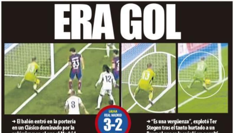 Real-Barça: “But fantôme”, “but volé”, la presse catalane en furie les polémiques du Clasico