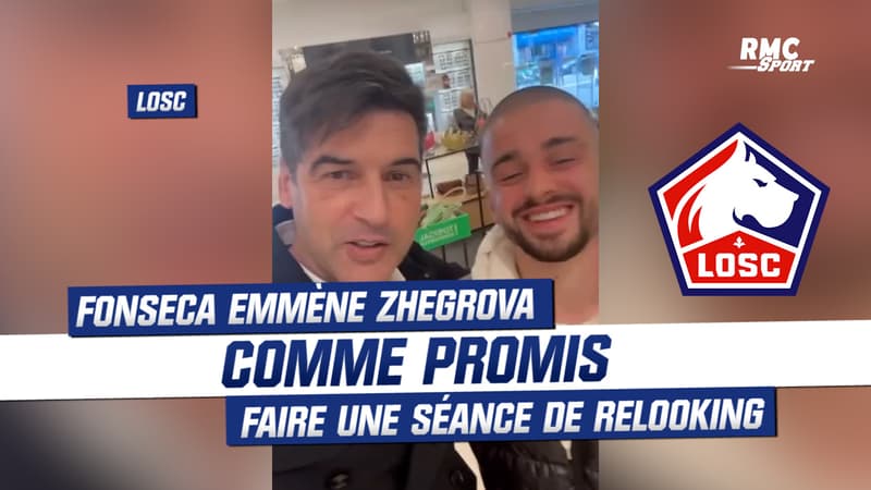 LOSC : Comme promis, Fonseca emmène Zhegrova faire une séance de relooking