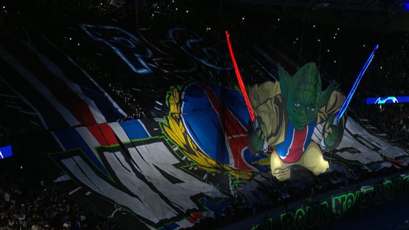 PSG-Barça: le tifo du CUP en mode “Guerre des étoiles”