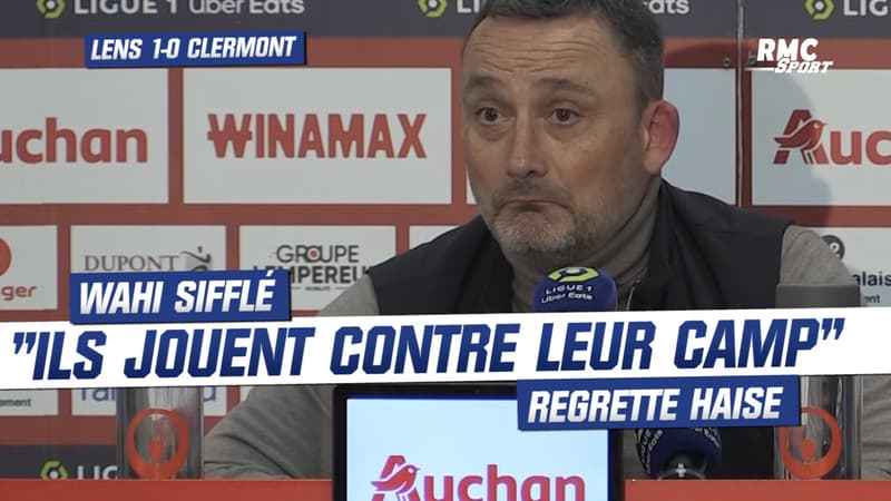 Lens 1-0 Clermont: “Ils jouent contre leur camp”, Haise navré de la bronca contre Wahi