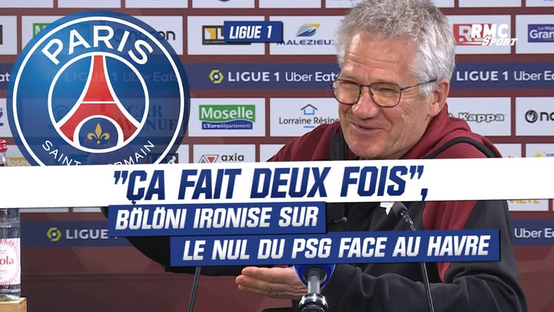 Ligue 1 : “Ça fait deux fois”, Bölöni ironise sur le nul du PSG face au Havre