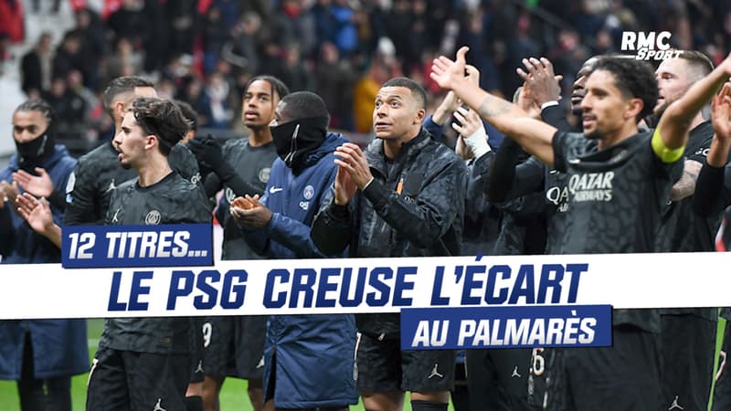 Ligue 1 : avec 12 titres, le PSG creuse l’écart sur Saint-Étienne et l’OM