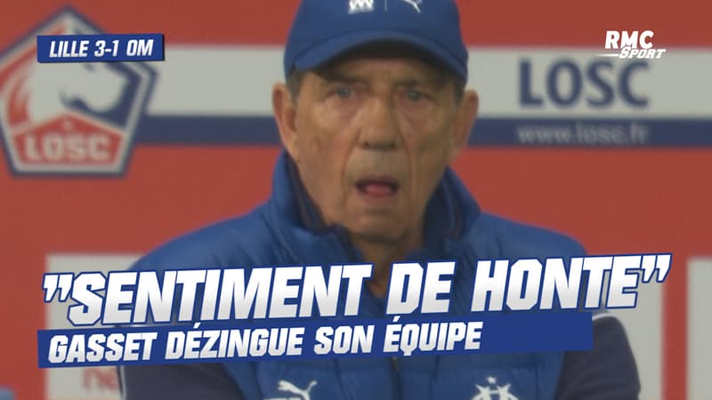 Lille 3-1 OM: “On a été très mauvais”, le sentiment de honte de Gasset (qui ne rêve plus en L1)