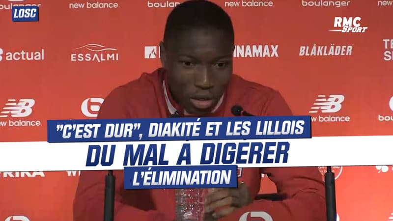 Losc : “C’est dur”, Diakité et les Lillois ont du mal à digérer l’élimination