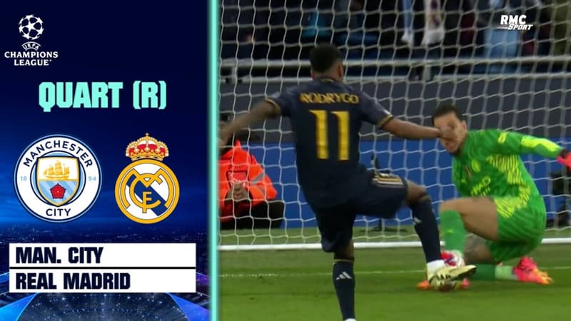Manchester City – Real Madrid : Rodrygo met le Real Madrid devant après seulement 12 minutes (0-1)