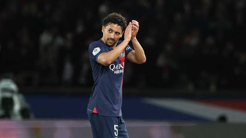 Ligue 1: sacré avec le PSG, Marquinhos égale le record de neuf titres de Verratti