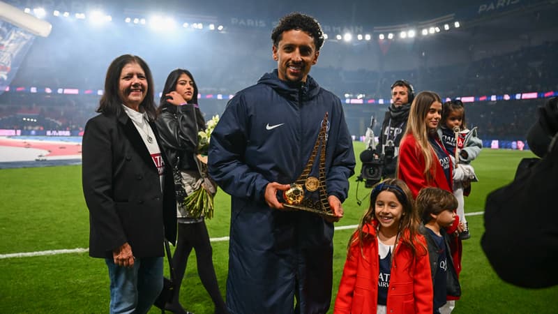 “Le PSG, c’est ma vie”: Marquinhos célébré par le Parc des Princes après le carton face à l’OL