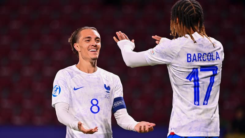 PSG-OL: les compliments appuyés de Caqueret pour Barcola avant leurs grandes retrouvailles