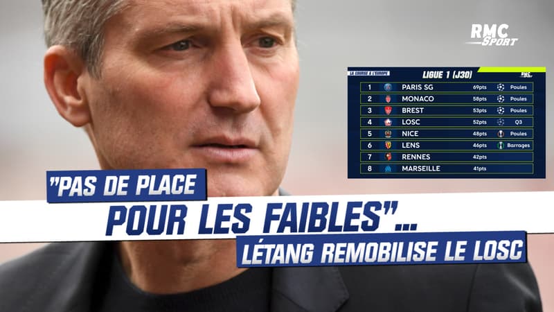 Monaco 1-0 Losc : “Pas de place pour les faibles”, le discours musclé de Létang envers ses joueurs