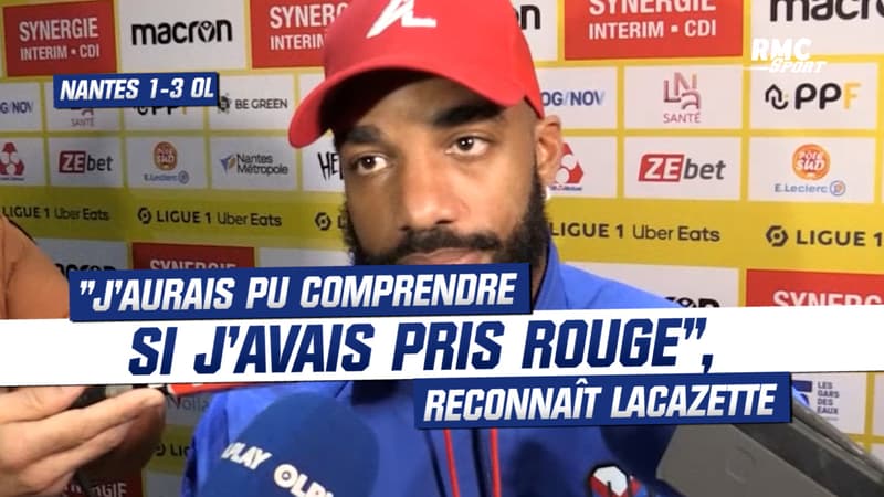 Nantes 1-3 OL : “J’aurais pu comprendre si j’avais pris rouge”, reconnaît Lacazette
