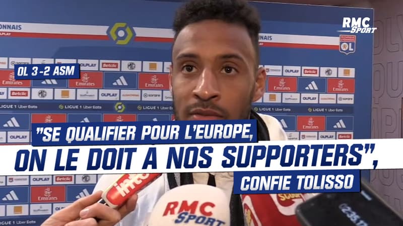 OL 3-2 Monaco : “Se qualifier pour l’Europe, on le doit à nos supporters” confie Tolisso