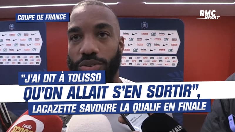 OL : “Il ne fallait pas nous enterrer trop tôt”, savoure Lacazette après la qualification en finale de Coupe de France
