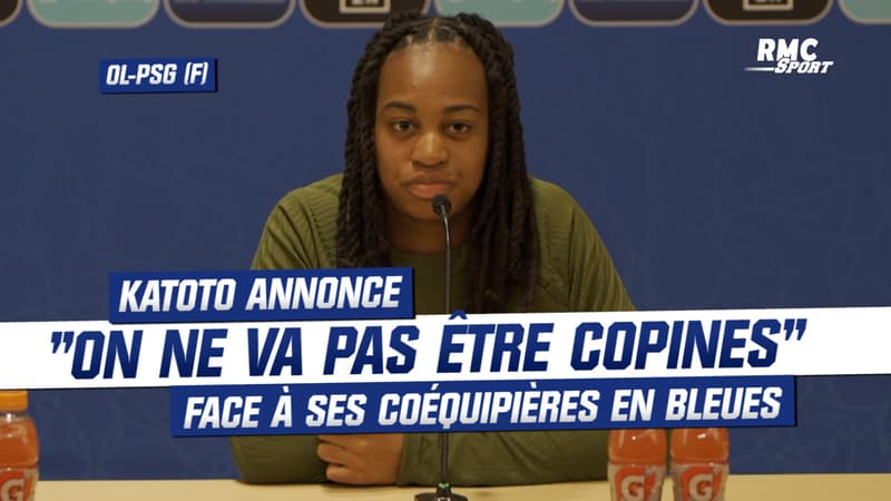OL – PSG (F) : “On ne va pas être copines”, annonce Katoto face à ses coéquipières en Bleues