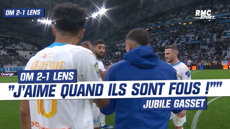 OM 2-1 Lens: “J’aime quand ils sont fous comme ça” Gasset félicite ses joueurs
