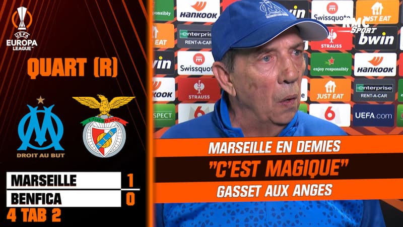 OM (4 tab 2) 1-0 Benfica : “C’est magique”, coach Gasset aux anges