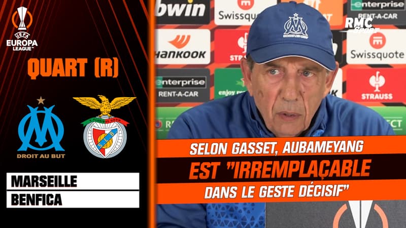 OM-Benfica : Aubameyang “irremplaçable dans le geste décisif”, selon Gasset