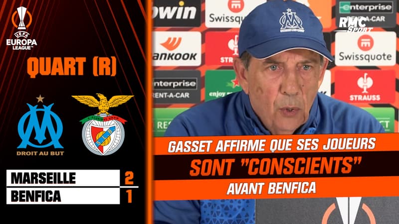 OM-Benfica : “Je les sens conscients”, affirme Gasset qui attend beaucoup de ses joueurs
