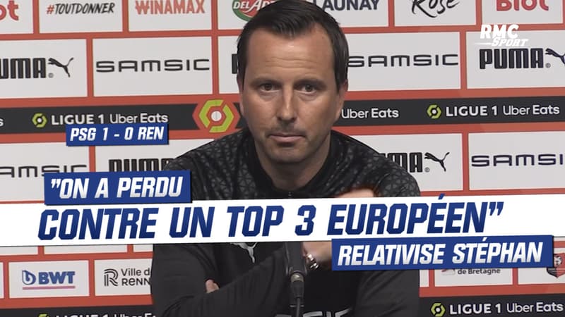 PSG 0-1 Rennes : « On a perdu contre un Top 3 européen », Stéphan relativise la défaite contre Paris