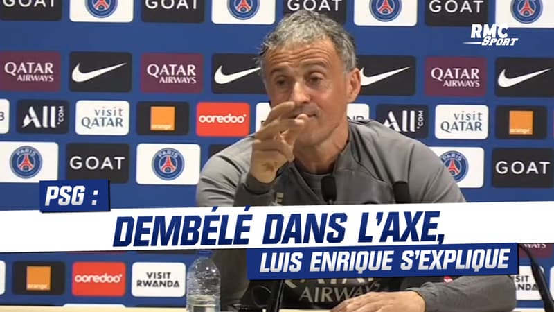 PSG : Dembélé dans l’axe, Luis Enrique explique son choix